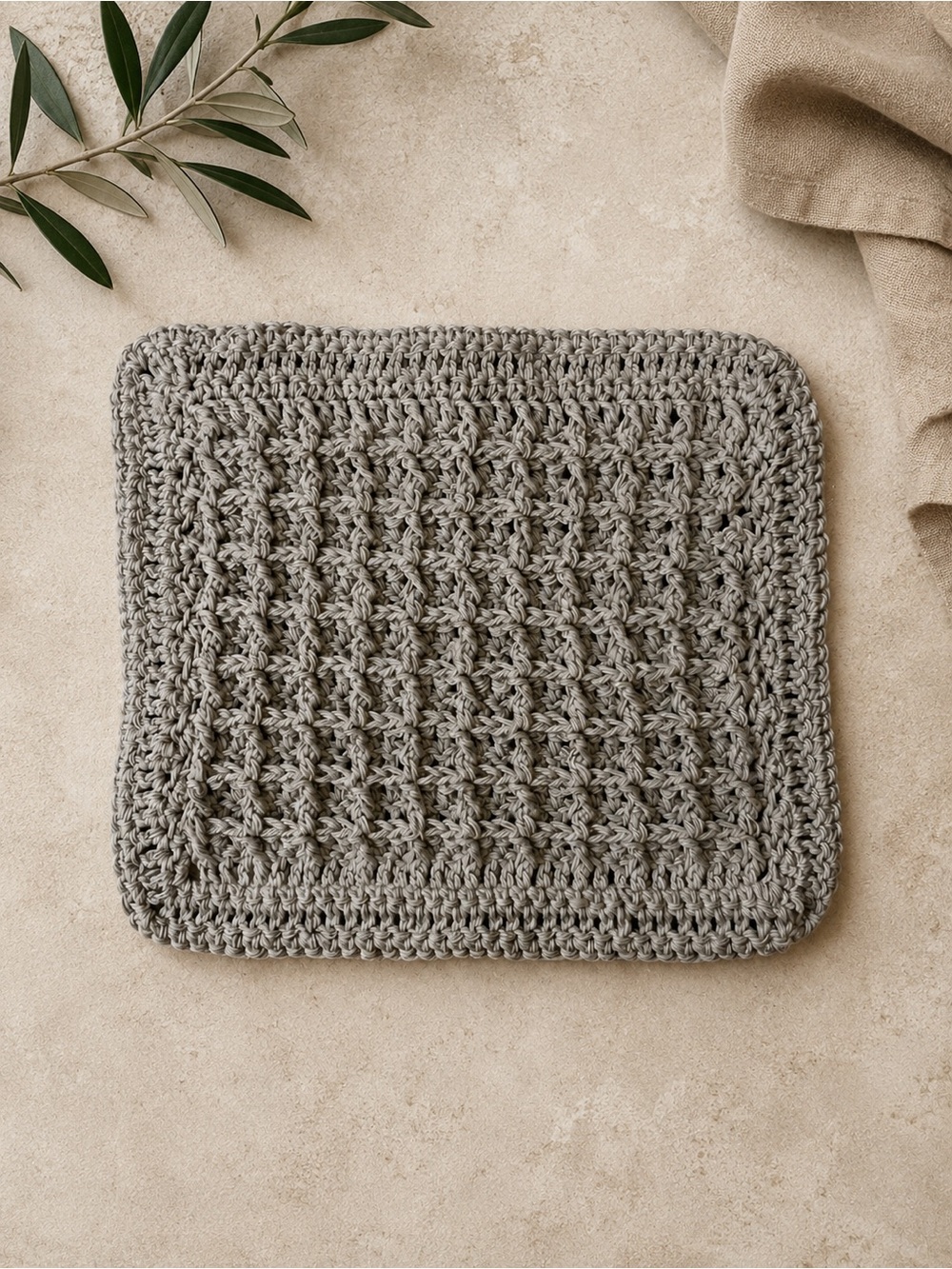 Cotton Crochet Washcloths or Dishcloth - Picture 2 of 6
